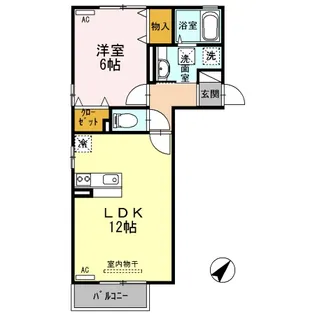 グランルミエール高砂【2階】の間取り