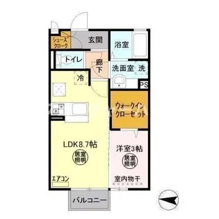 ダイマーレ【1階】の間取り