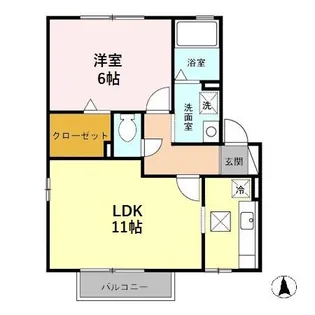リビングタウン野々市壱番館 C【1階】の間取り