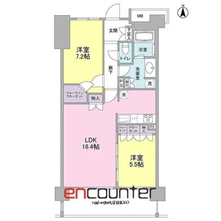 アンビエンテ経堂【4階】の間取り
