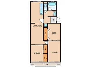 レジデンス内浦【4階】の間取り