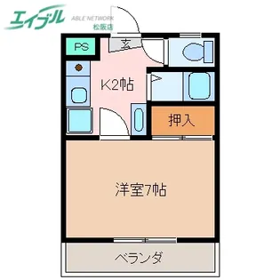 エバーアメニティー【2階】の間取り