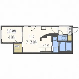 HUGA PREMIUM SUITE【4階】の間取り