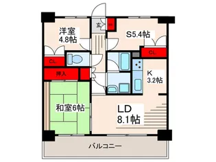 ウィングス葛西【3階】の間取り