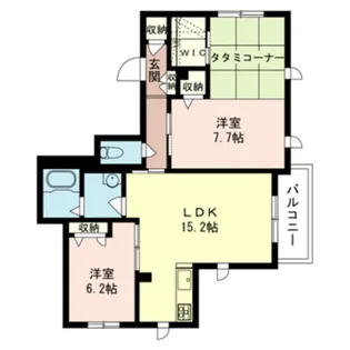 カーサ アゼリア【2階】の間取り