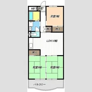 レジデンス光和II【5階】の間取り