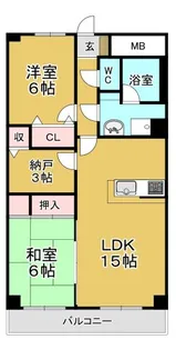 セントレアカマII【5階】の間取り