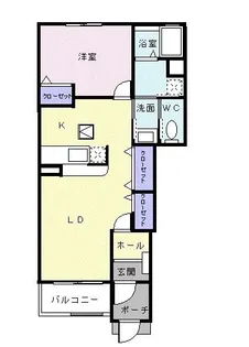 プリムロ-ズ【1階】の間取り