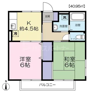 ジュネス桜台【2階】の間取り