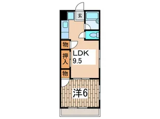 ユニコ-トミネオ【4階】の間取り
