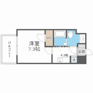 オルゴグラート森ノ宮南館【2階】の間取り