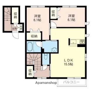 アーペル【2階】の間取り
