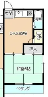 フレンドリーハイム【2階】の間取り