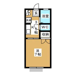 セジュールイナバ【1階】の間取り