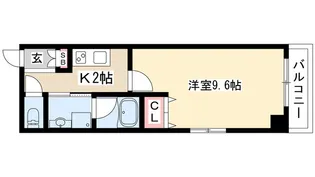 第15フクマルビル【10階】の間取り