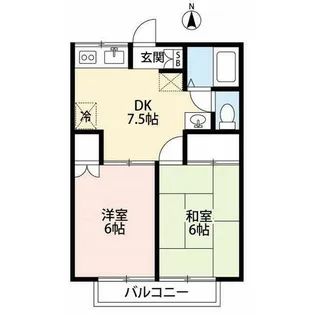 エコーハイツ【1階】の間取り