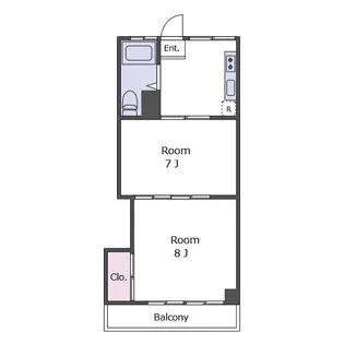 マンション美和【2階】の間取り