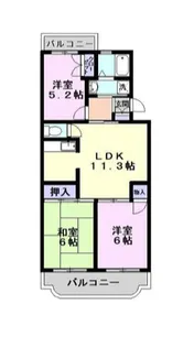 ジュネ向山一番館【1階】の間取り