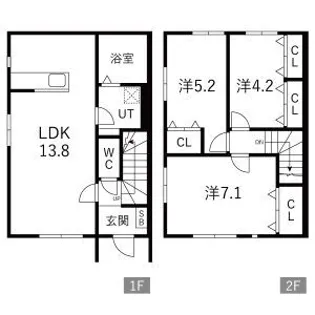 プリエール A棟の間取り
