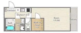 Brookdean【3階】の間取り
