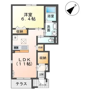 メルヴェイユ【1階】の間取り