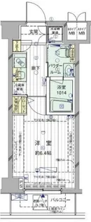 メインステージ押上II【2階】の間取り