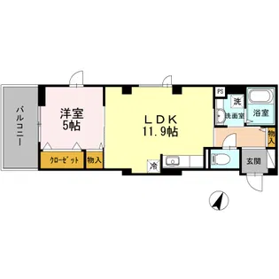 SKYSHORE【4階】の間取り