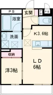 ノッティングヒル【1階】の間取り