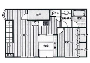 アーバンレークII【3階】の間取り