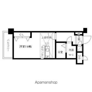 66 ギャランティー21博多【13階】の間取り