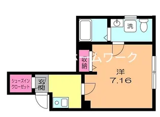 NAGATE新中野【2階】の間取り