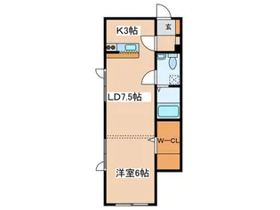 プラザN6【2階】の間取り