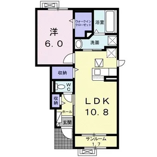 アンフィニ II【1階】の間取り