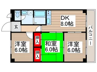 ル-ブル早稲田【3階】の間取り