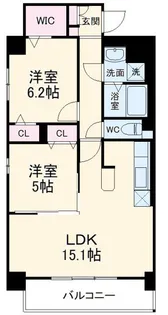 CLASS ONE K.O.【6階】の間取り