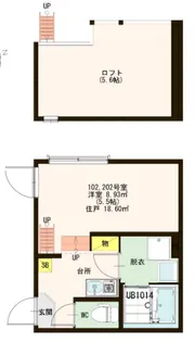 セレージャ青井【2階】の間取り