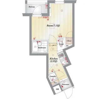 ビバリーホームズ豊島園II【4階】の間取り