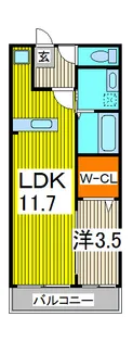 パストラル【3階】の間取り