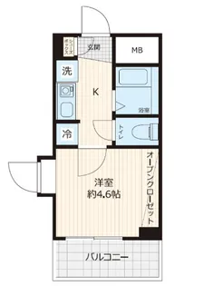 ステラコート横浜白楽【4階】の間取り