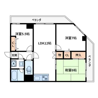 大陽ビル【6階】の間取り