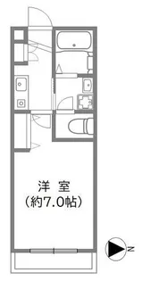 カオパレス ナンバー22【1階】の間取り