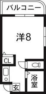 ユニテック渡鹿【3階】の間取り