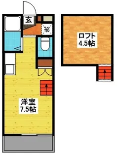 MODERN西山【2階】の間取り