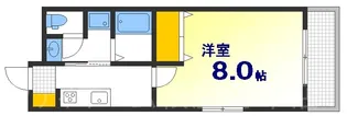 白島九軒町ハイツ【4階】の間取り