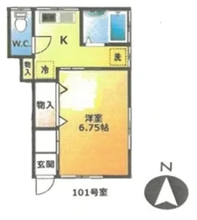 小澤コーポ【1階】の間取り