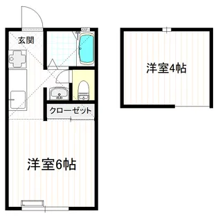 東中野ハイツ【1階】の間取り