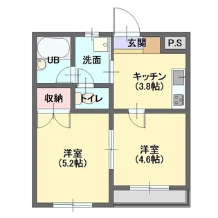 メル・パルク【2階】の間取り