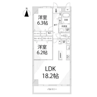 キャッスルコート福崎【8階】の間取り