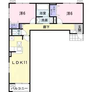 キャトルセゾンVI・B【2階】の間取り