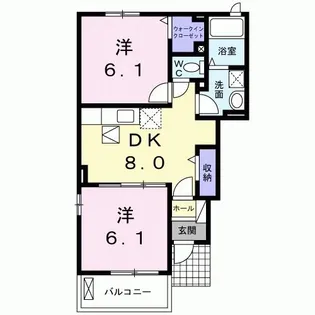 プチッタプチII【1階】の間取り